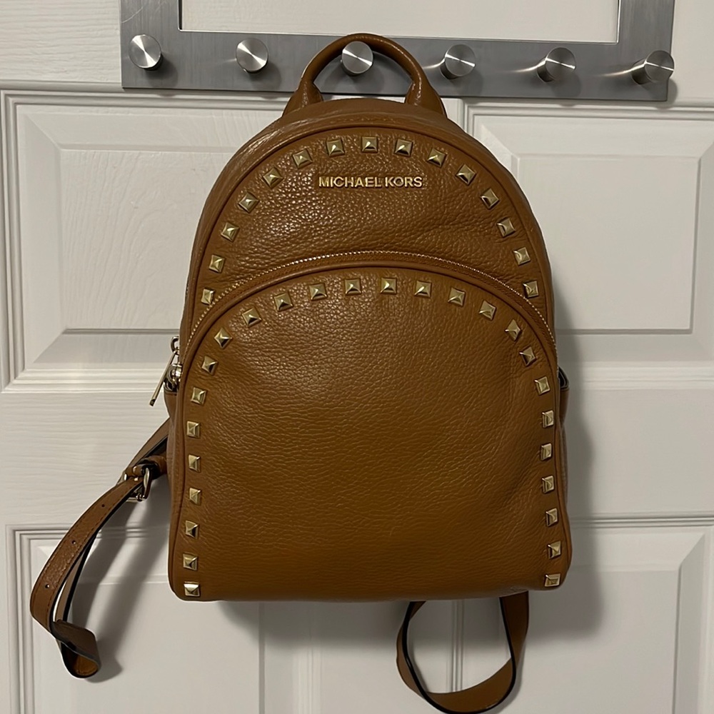 Michael Kors leather studded backpack